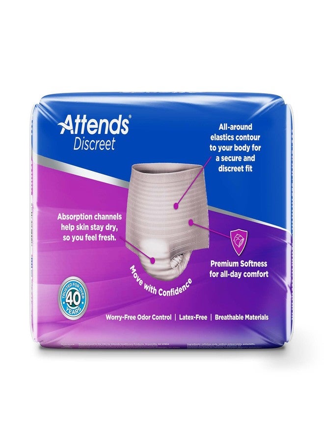 Attends Discreet Disposable Underwear Female Pull On with Tear Away Seams Medium, ADUF20, 20 Ct - Image 4